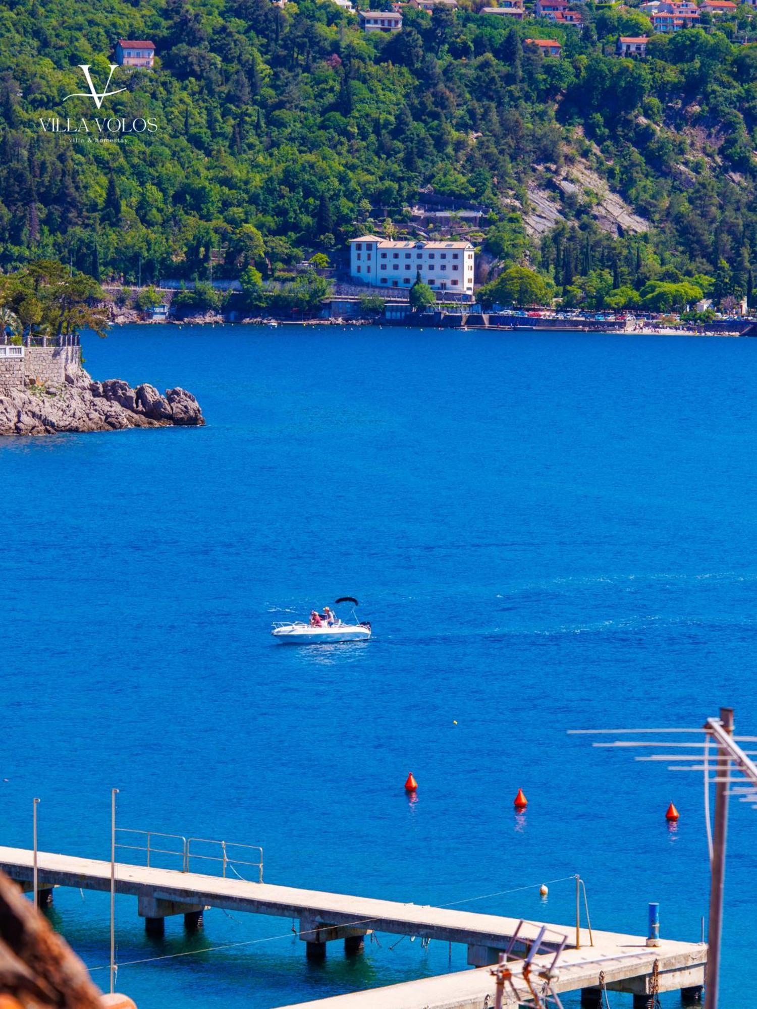 Villa Volos Apartment Karmen With Roof Terrace, Sea View, Free Private Parking Abbazia Esterno foto