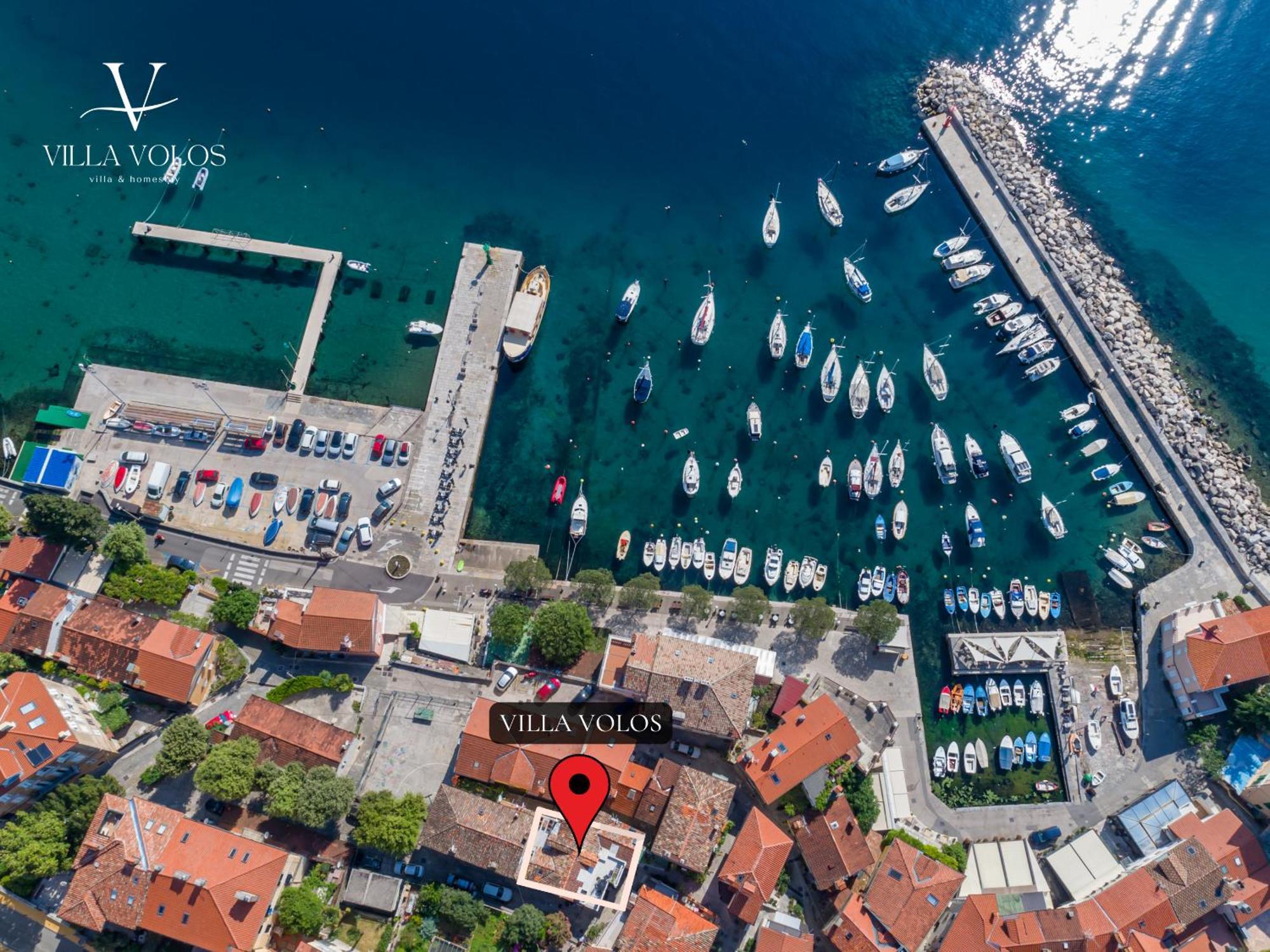Villa Volos Apartment Karmen With Roof Terrace, Sea View, Free Private Parking Abbazia Esterno foto